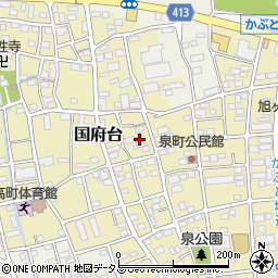 静岡県磐田市国府台340周辺の地図