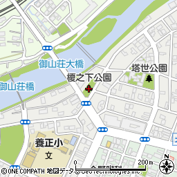 榎之下公園トイレ周辺の地図