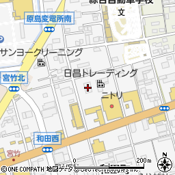 オートバックス　カーケアセンター浜松周辺の地図