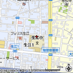 大阪市立生江小学校周辺の地図