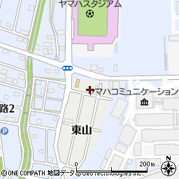 静岡県磐田市東山5周辺の地図