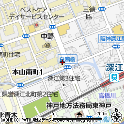 ファミリーマート陸前屋東灘店周辺の地図