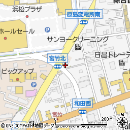 静岡県浜松市中央区宮竹町390周辺の地図