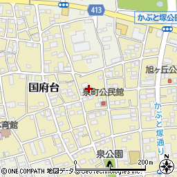 静岡県磐田市国府台342周辺の地図
