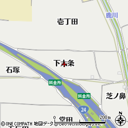 京都府木津川市市坂下大条周辺の地図