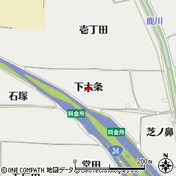 京都府木津川市市坂（下大条）周辺の地図