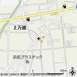 静岡県磐田市上万能104周辺の地図