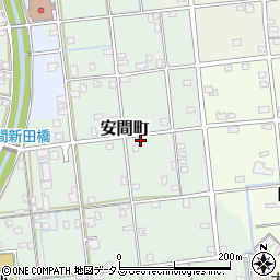 静岡県浜松市中央区安間町294周辺の地図