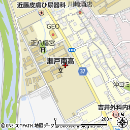 岡山県立瀬戸南高等学校周辺の地図
