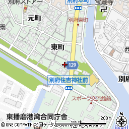 兵庫県加古川市別府町東町周辺の地図