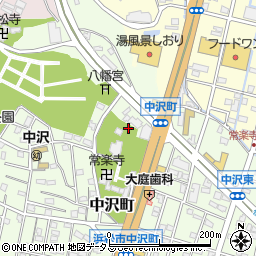 静岡県浜松市中央区中沢町81周辺の地図
