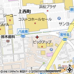 静岡県浜松市中央区宮竹町336周辺の地図