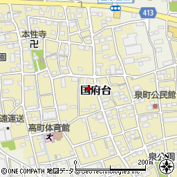 静岡県磐田市国府台455周辺の地図
