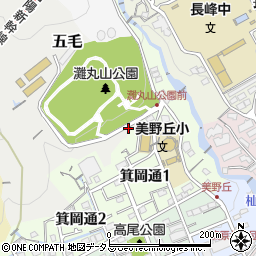 兵庫県神戸市灘区五毛浅谷周辺の地図