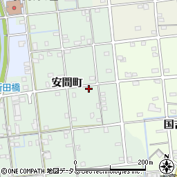 静岡県浜松市中央区安間町304周辺の地図
