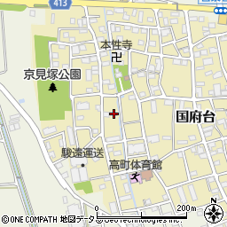 静岡県磐田市国府台596周辺の地図