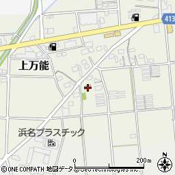 静岡県磐田市上万能100周辺の地図