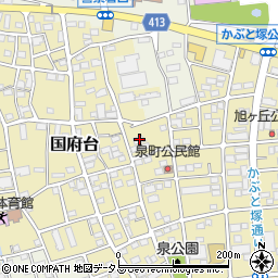 静岡県磐田市国府台341周辺の地図