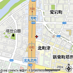 花宇生花店周辺の地図