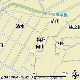 愛知県南知多町（知多郡）山海（松下）周辺の地図