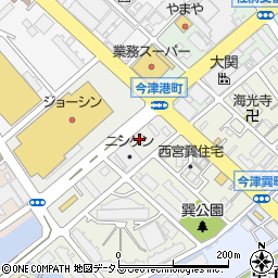 回転寿司　力丸　西宮今津店周辺の地図