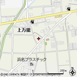 静岡県磐田市上万能133周辺の地図