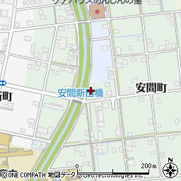 静岡県浜松市中央区安間町231周辺の地図