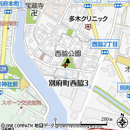 兵庫県加古川市別府町西脇3丁目周辺の地図