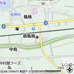 愛知県豊橋市中原町新瓶焼6-1周辺の地図