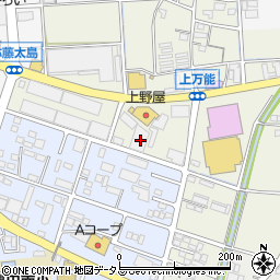 静岡県磐田市上万能294周辺の地図