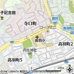 神戸市立高羽小学校周辺の地図