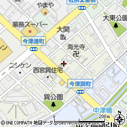 akippa甲子園の近く駐車場周辺の地図