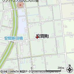 静岡県浜松市中央区安間町213周辺の地図