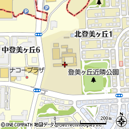 奈良市立登美ヶ丘北中学校周辺の地図
