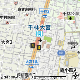 スクールＩＥ　千林大宮校周辺の地図