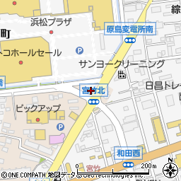静岡県浜松市中央区宮竹町353周辺の地図