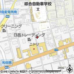 静岡県浜松市中央区和田町716周辺の地図