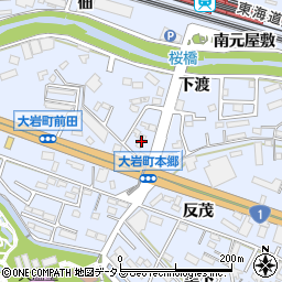 愛知県豊橋市大岩町本郷周辺の地図