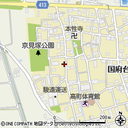 静岡県磐田市国府台642周辺の地図