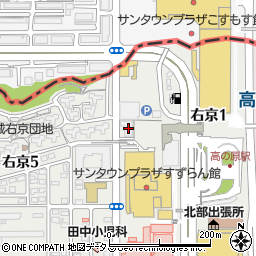 京都銀行登美ヶ丘支店 ＡＴＭ周辺の地図