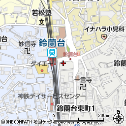 ファミリーマート鈴蘭台駅前店周辺の地図