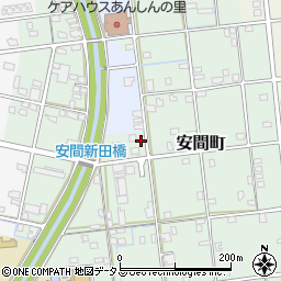 静岡県浜松市中央区安間町223周辺の地図