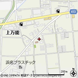 静岡県磐田市上万能1周辺の地図