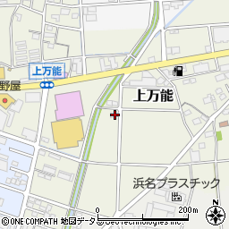 静岡県磐田市上万能213-2周辺の地図