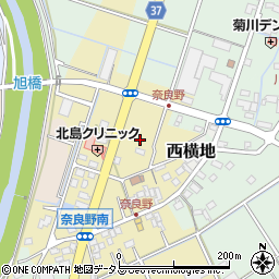 静岡県菊川市奈良野周辺の地図