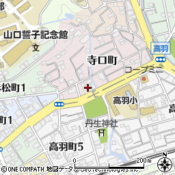 兵庫県神戸市灘区寺口町13周辺の地図