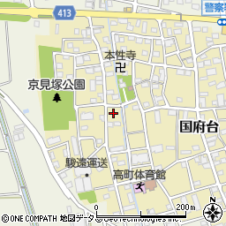 静岡県磐田市国府台598周辺の地図