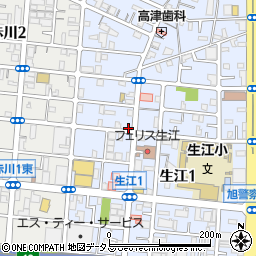 田中塗装店周辺の地図