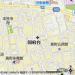 静岡県磐田市国府台346周辺の地図