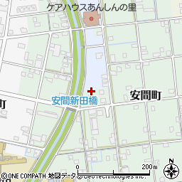 静岡県浜松市中央区安間町228周辺の地図